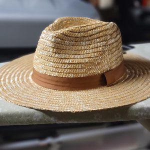 Panama Hat Natural Mixed Straw NWT